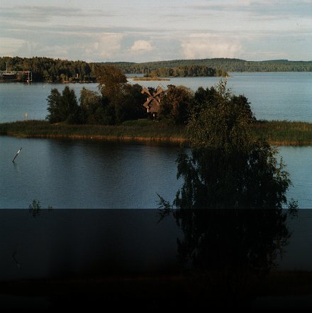 Small island in a lake around Kuopio