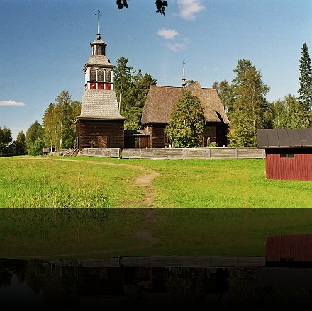 wooden church of Petäjävesi - colour